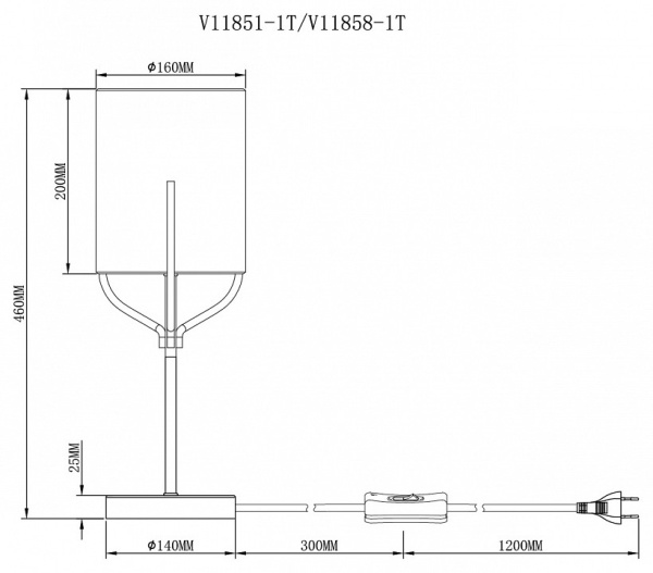 Настольная лампа декоративная Moderli Inari V11858-1T