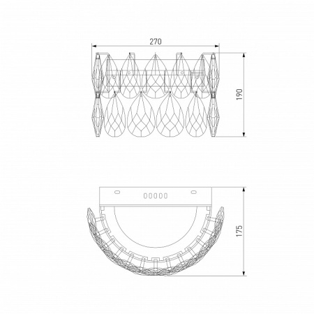 Накладной светильник Bogate's Marvel 437/1 Strotskis