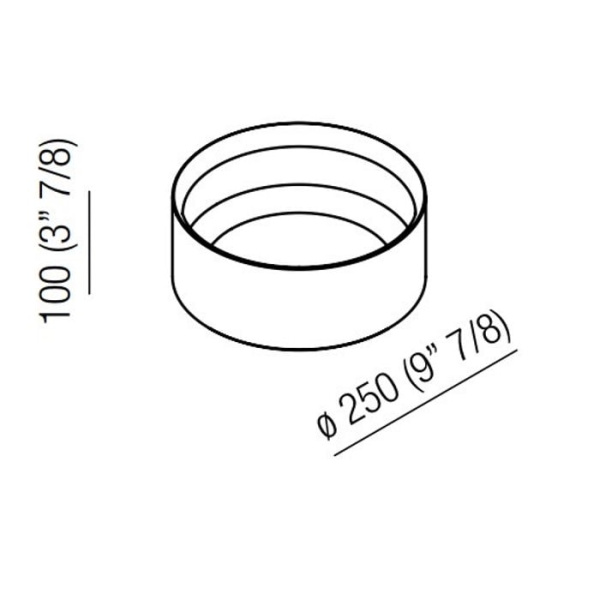 Контейнер Agape Constellation ACOM0305NM черный