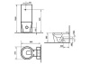 Чаша напольного унитаза Duravit Starck 1 0233090064