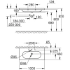Раковина 100x46 см Grohe Euro Ceramic 3958500H