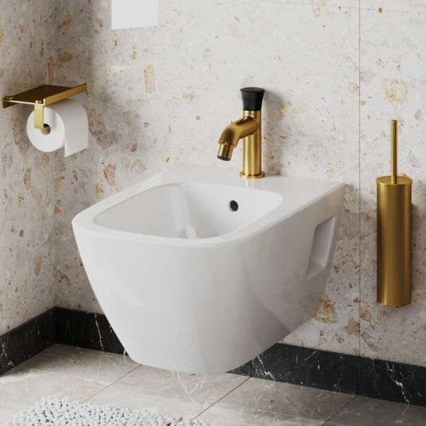 Смеситель для биде Paini Domus 18PJ304PZ золото матовое