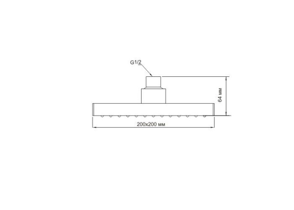 Верхний душ WasserKRAFT А028