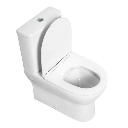Унитаз-компакт безободковый с сиденьем BelBagno ENERGIA BB8134CPR/SC