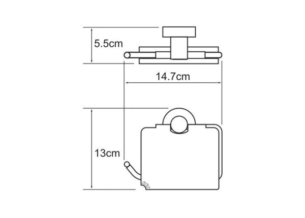 Держатель для туалетной бумаги WasserKRAFT Isen K-4025