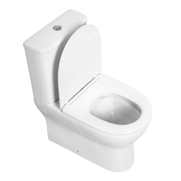 Унитаз-компакт безободковый с сиденьем BelBagno ENERGIA BB8134CPR/SC