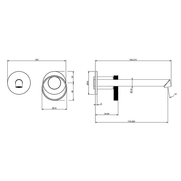 Смеситель для раковины Gessi Anello 63383#031