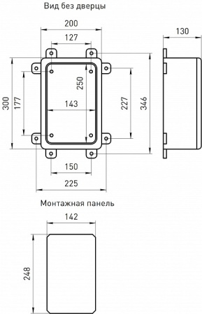 Электрический щиток навесной Эра  box302013_t