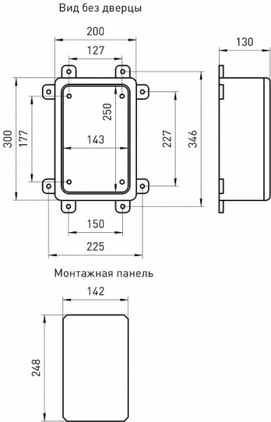 Электрический щиток навесной Эра  box302013_g