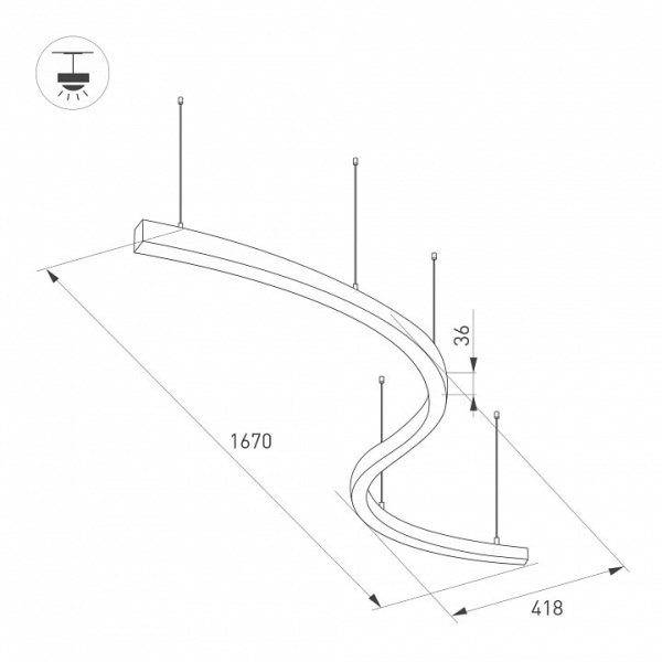 Подвесной светильник Arlight ARC 034050(1)