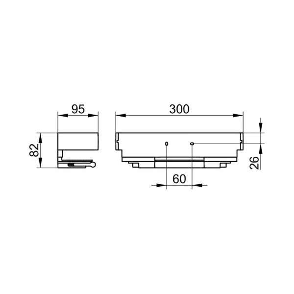 Полочка Keuco Edition 11 11159030000 анодированное серебро/шлифованная бронза