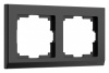 Рамка на 2 поста Werkel Stark (черный) W0021808