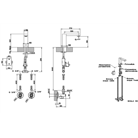 Смеситель для раковины Gessi Rettangolo 30501#031