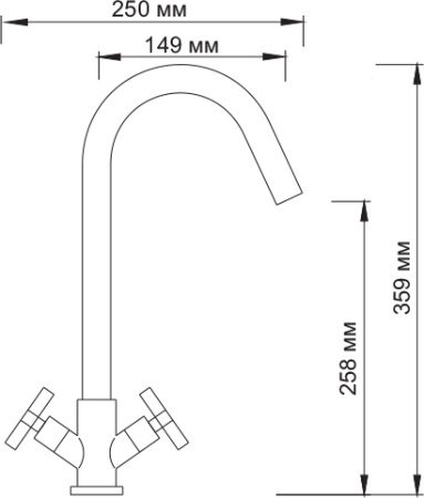 Смеситель для кухни WasserKRAFT Weser 7847