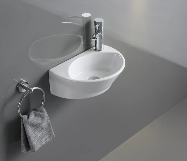Раковина CeramaLux 7717X 41,5x28,5 см, подвесная, белый
