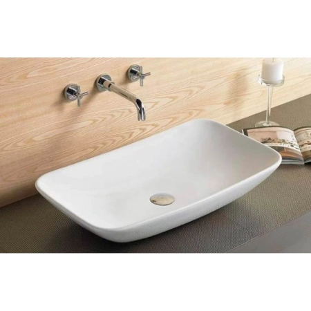 Раковина-чаша CeramaLux 9122 70,5x39 см, накладная, белый