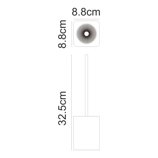 Ершик для туалета WasserKRAFT Paar K-4227 черный
