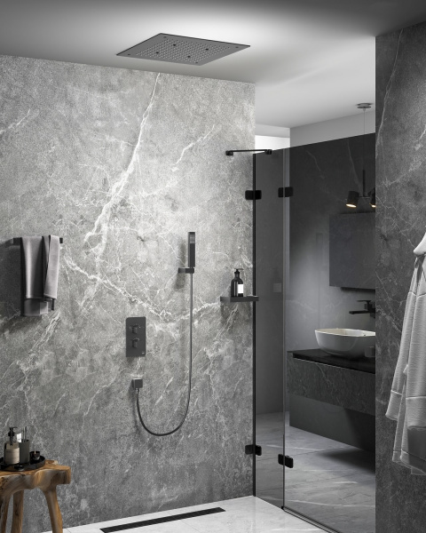 Душевая система с термостатом Timo Petruma SX-5029/18SM черное золото