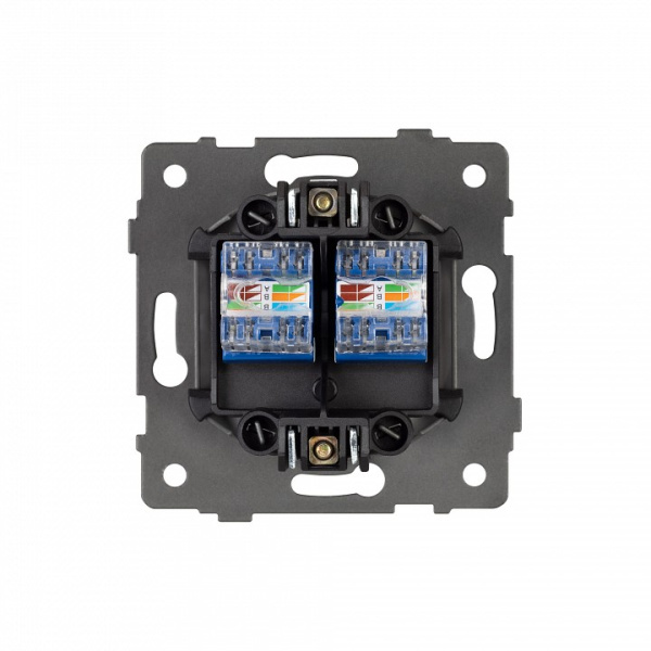 Розетка двойная RJ-12 и Ethernet RJ-45, без рамки Arlight SCT 049853