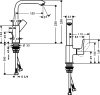 Смеситель для кухни hansgrohe Metris 31087000