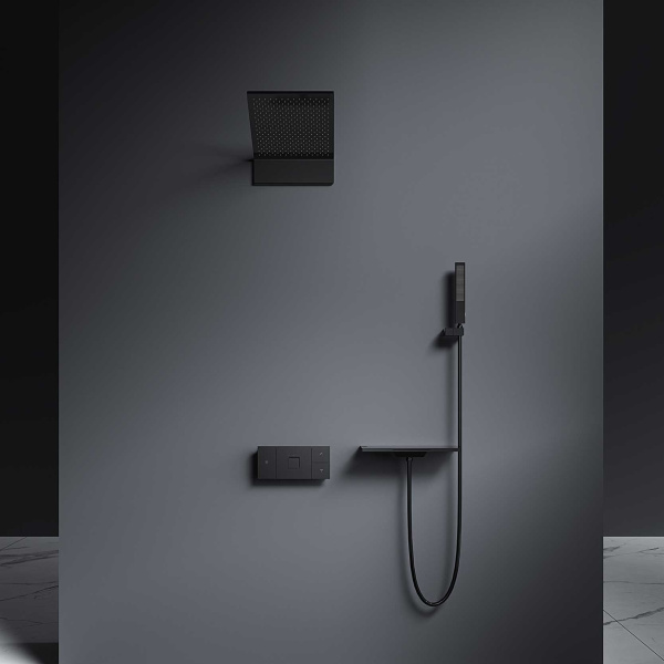 Душевой комплект Vincea VSFW-2F11TMB матовый черный