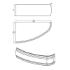 Панель фронтальная Cersanit Joanna 160 A63362