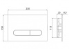 Кнопка смыва BelBagno PROSPERO BB004-PR-BIANCO белый