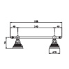 Полотенцедержатель Nicolazzi Impero 30 1483GO36 золото