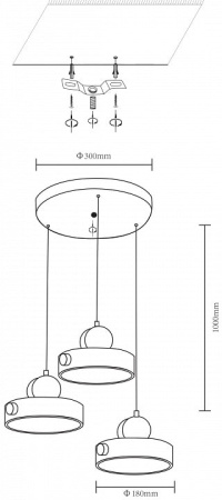 Подвесной светильник Velante Velante 447-006-03