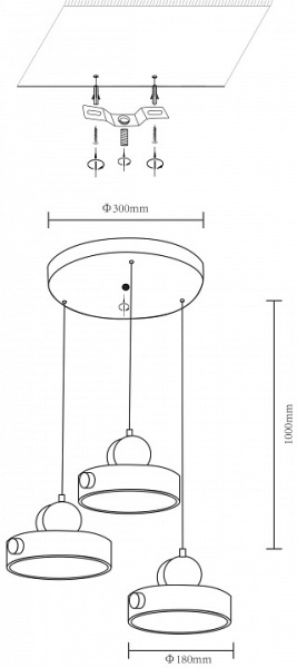 Подвесной светильник Velante Velante 447-006-03