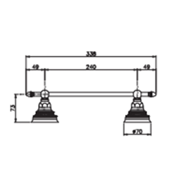 Полотенцедержатель Nicolazzi Impero 30 1483GO36 золото
