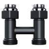 Узел нижнего подключения Royal Thermo Design прямой 1/2"х3/4" EK (черный)
