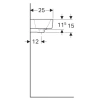 Раковина 50x25 см Geberit Renova Compact 276250000