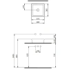 Раковина 38,5x38,5 см Berges Ego SL 181020
