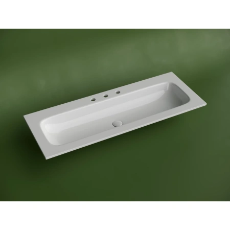Раковина Ceramica Nova Grace CN7024 121x46 см, накладная, белый