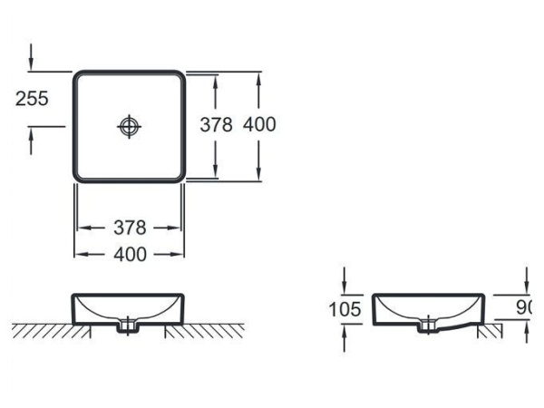 Раковина Jacob Delafon Vox 80 EVG102-PN1 розовый шелк