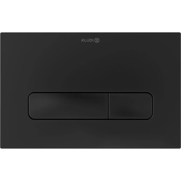 Инсталляция для унитаза Kludi Unifix 79101 + 30PP0139 с кнопкой смыва, черный матовый