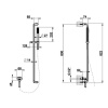 Душевая штанга Gessi Goccia 33645#299 черный