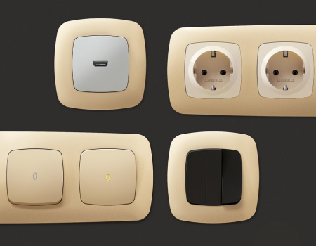 Рамка на 3 поста Ambrella Volt Ecta OF140603