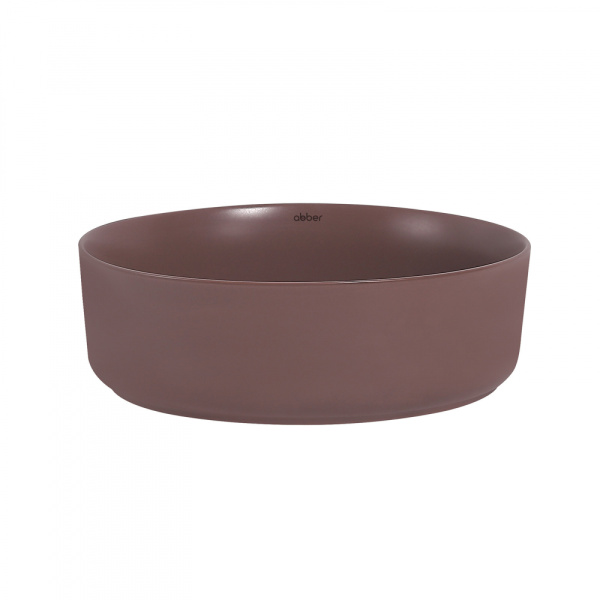 Раковина накладная Abber Bequem 36 AC2108MC коричневая матовая