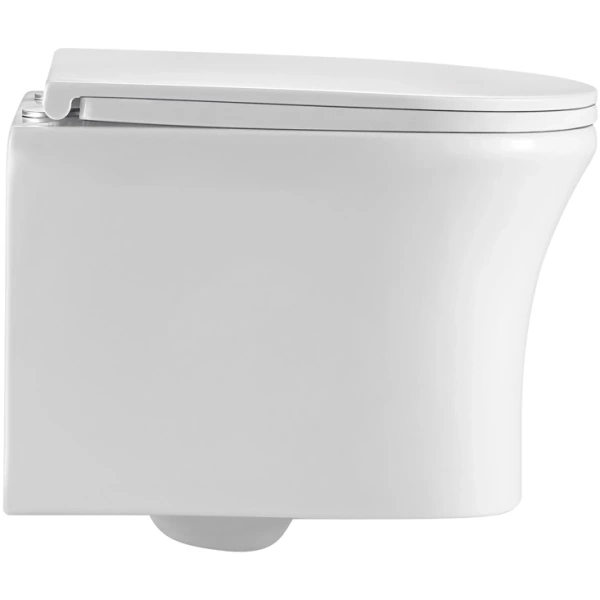 Унитаз подвесной Olive’S Sierra SR30116DP безободковый, с сиденьем микролифт, белый