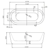 Акриловая ванна BelBagno BB29 177x80,5 см, отдельностоящая, белый