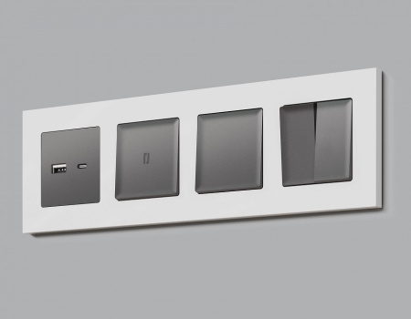 Клавиша для выключателя одноклавишного Ambrella Volt Quant AP6510