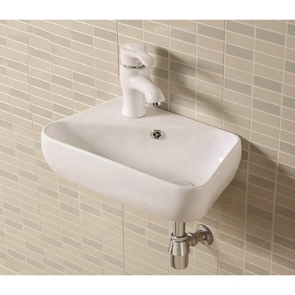 Раковина CeramaLux 9275R 45x28 см R, рукомойник, белый
