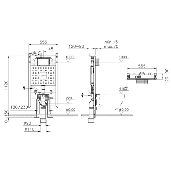 Инсталляции для унитазов VitrA V8 768-5800-01