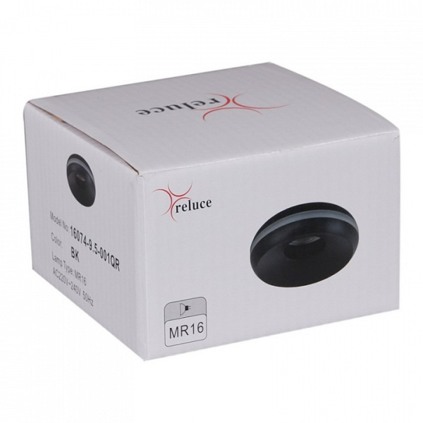 Накладной светильник Reluce 16074 16074-9.5-001QR MR16 BK