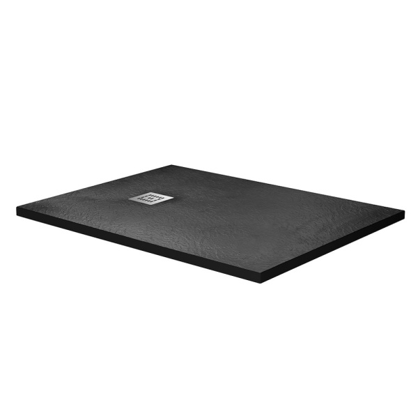 Душевой поддон BelBagno Uno 120 TRAY-MR-UNO-AH-120/80-35-NERO-CR черный