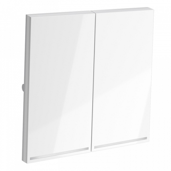 Клавиши для выключателя двухклавишного с подсветкой Voltum S70 VLS000401