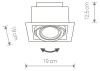Встраиваемый светильник Nowodvorski Downlight 9573