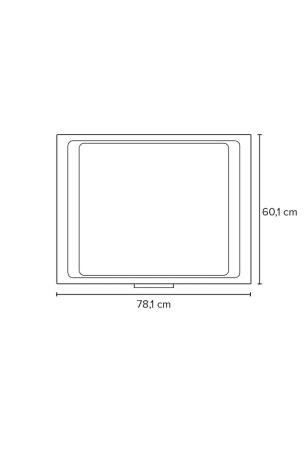 Зеркало Bagno Piu Fun 80X60 белое